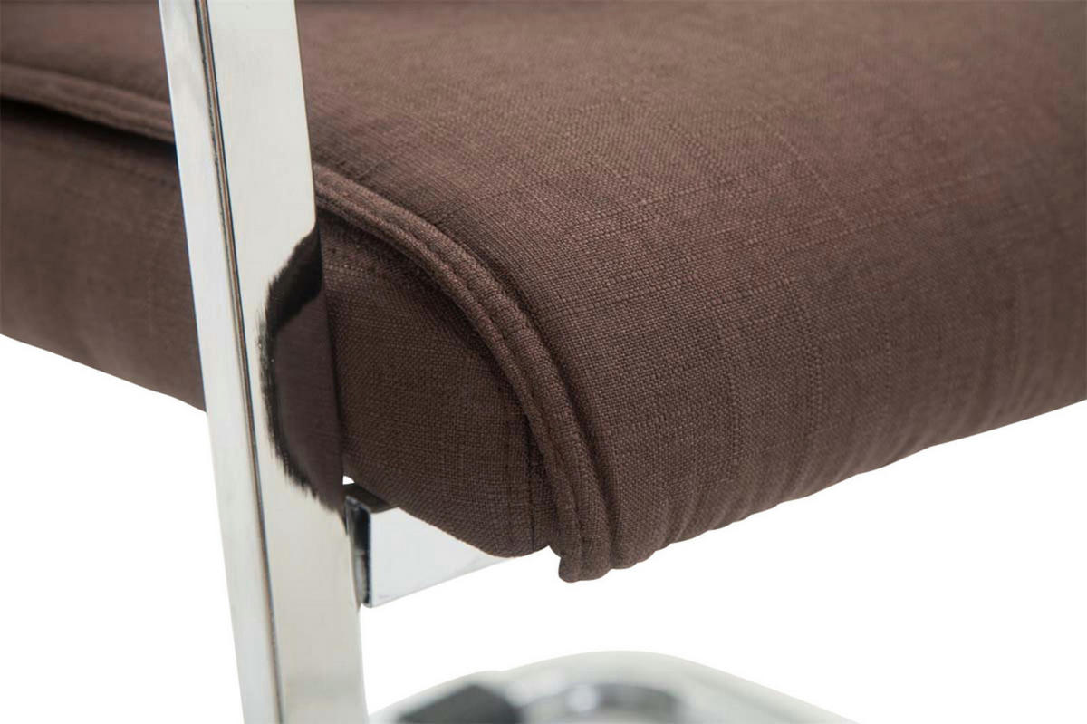 SCHWINGSTUHL 2er Set Stoff braun - Braun, Textil/Metall (58/102/65cm) - CLP