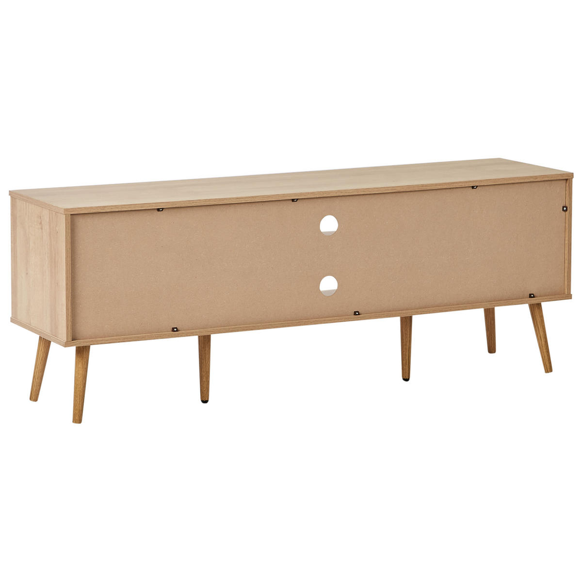 TV-MÖBEL Heller Holzfarbton Albany - Hellbraun, Holzwerkstoff (150/56/39cm) - Beliani