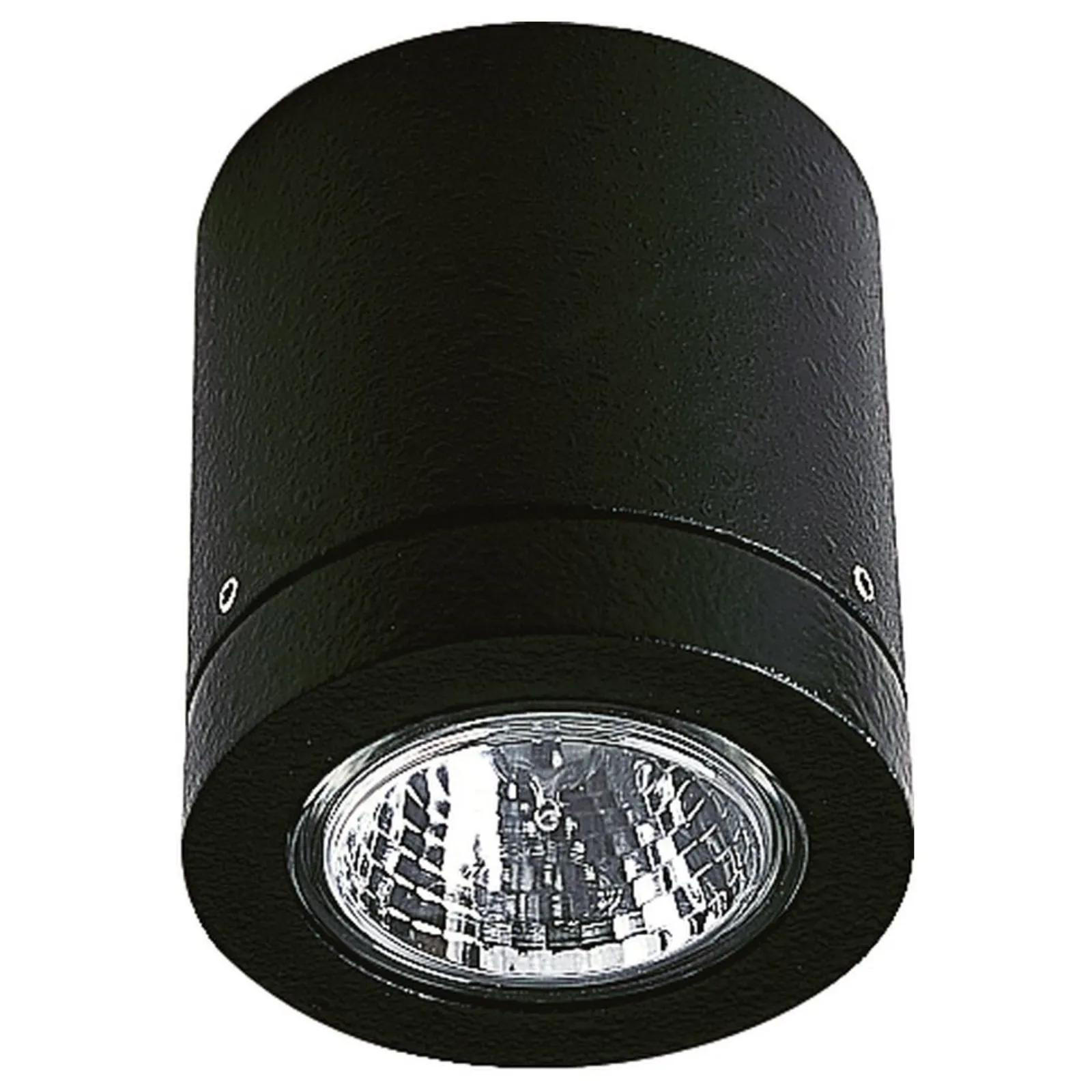 AUSSENSTRAHLER Schwarz - Schwarz, Metall (3.5/3.5/8cm) - click-licht