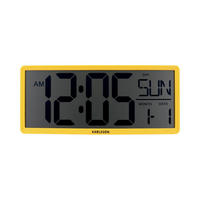 WANDUHR Retro LCD Gelb 34.8/2.7/14.8 cm - Gelb, Kunststoff (2.7/14.8/34.8cm) - Karlsson