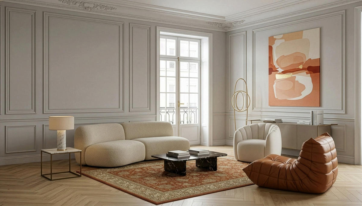 DESIGN Teppich mit Blumenmuster rot - Rot, Textil (200/290cm) - AFK Living