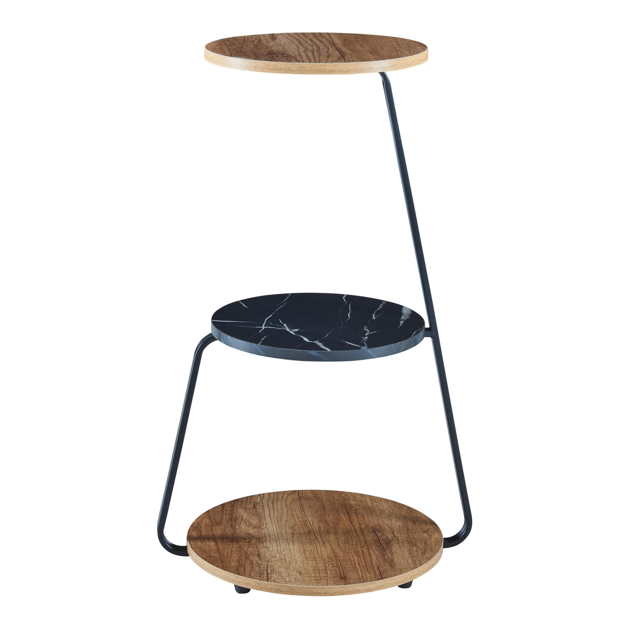 BEISTELLTISCH Sipoo - Walnussfarben, Holzwerkstoff (37/46/74cm) - [en.casa]