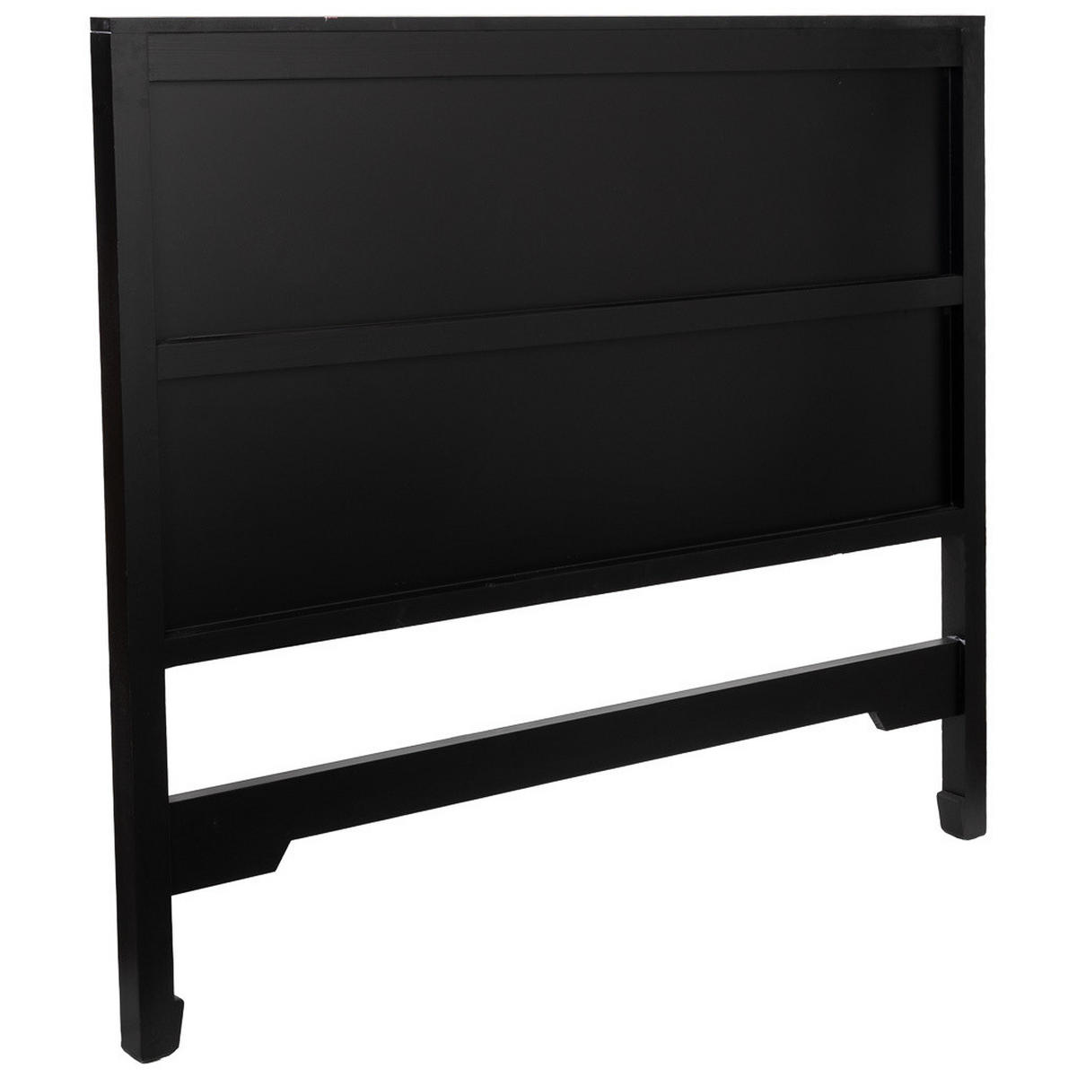 KOPFTEIL aus Holz und Gitter, schwarz, 150x5x130cm - Schwarz, Holz (150/130/5cm) - Wanderlust