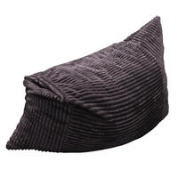 SITZSACK Stoff Dunkelgrau klappbar - Dunkelgrau, Textil (180/10/125cm) - WISHDOR