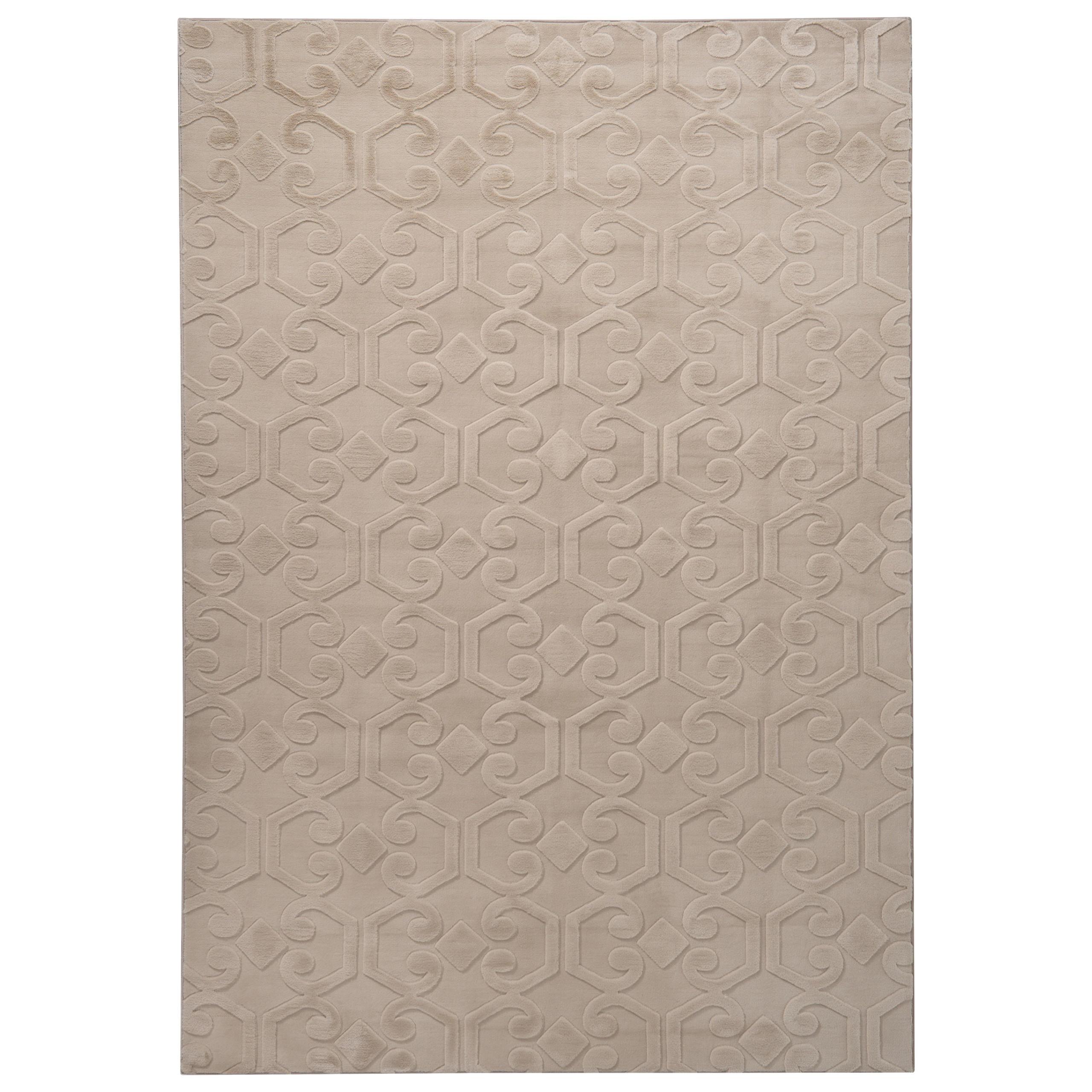 KOBEREC Béžový 160/230 cm Gannett - béžová, textil (160/230cm) - Beliani