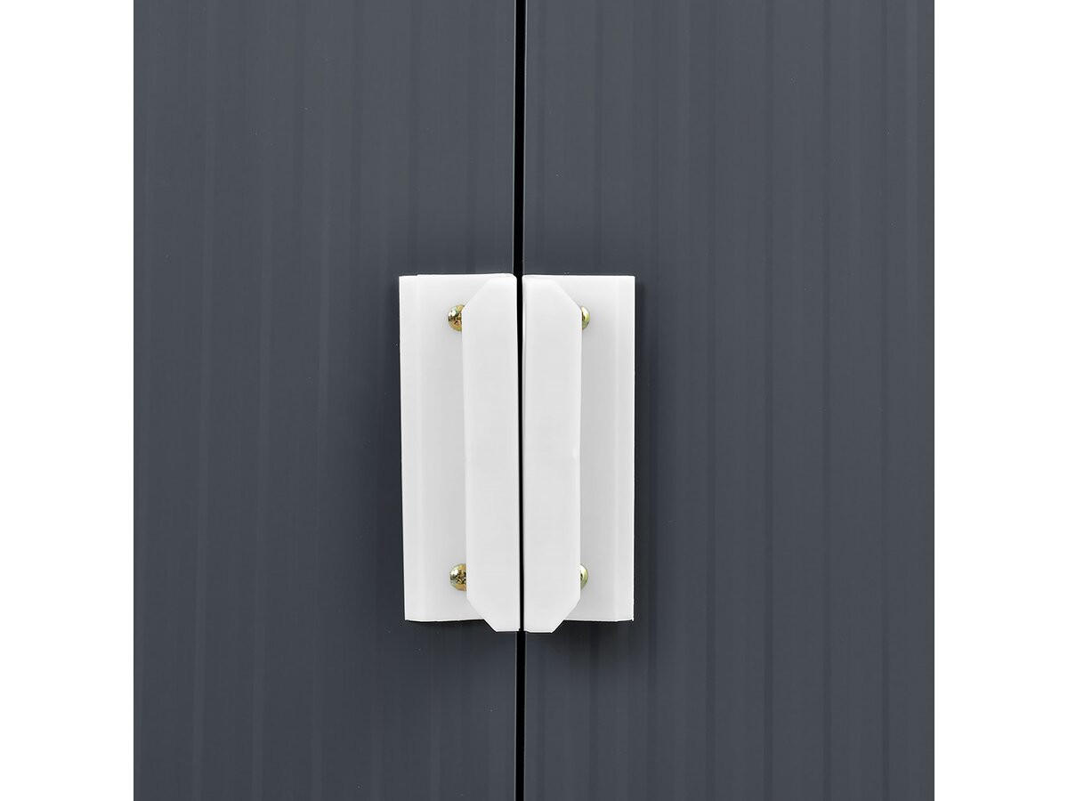 METALL-GARTENHAUS vegas - Grau, Metall (203/185/117cm) - Habitat Garten