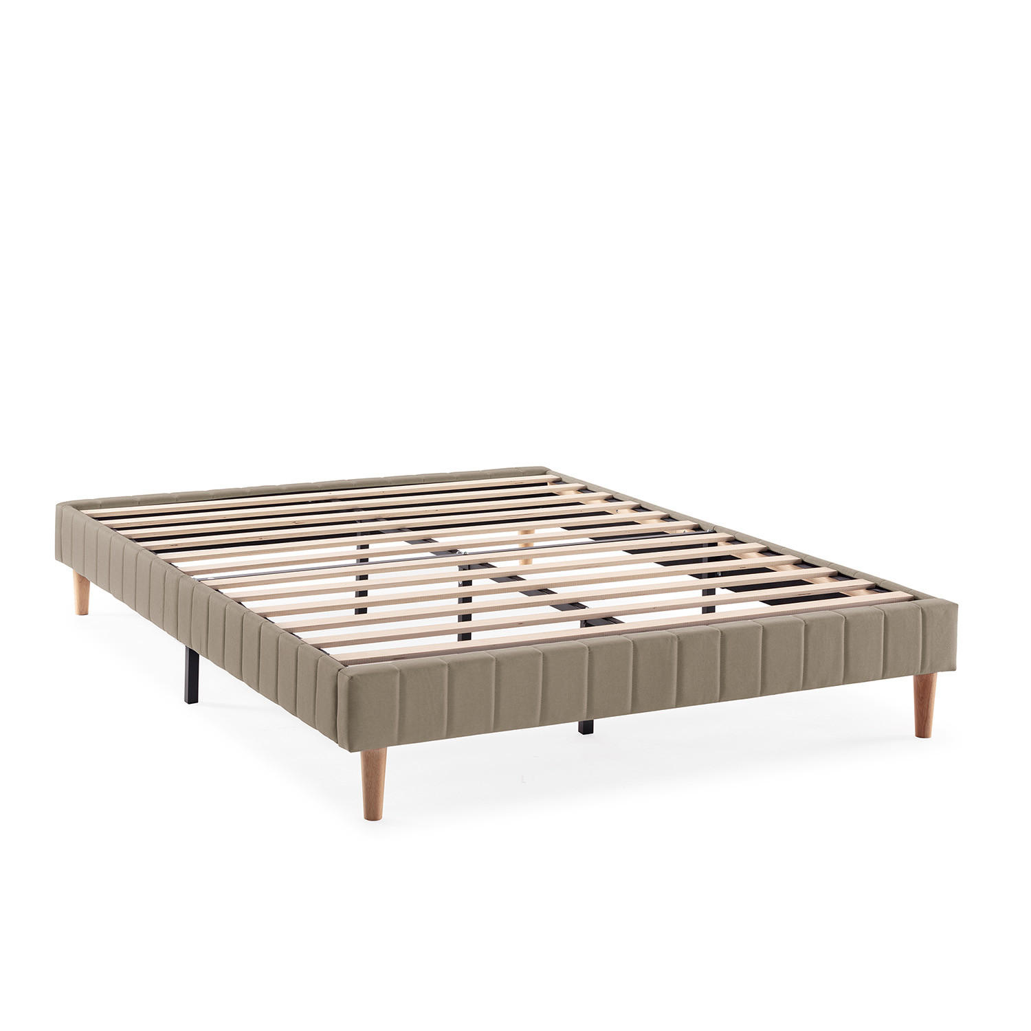 VS Venta-stock POLSTERBETT Beige 152cm × 192cm × 30cm