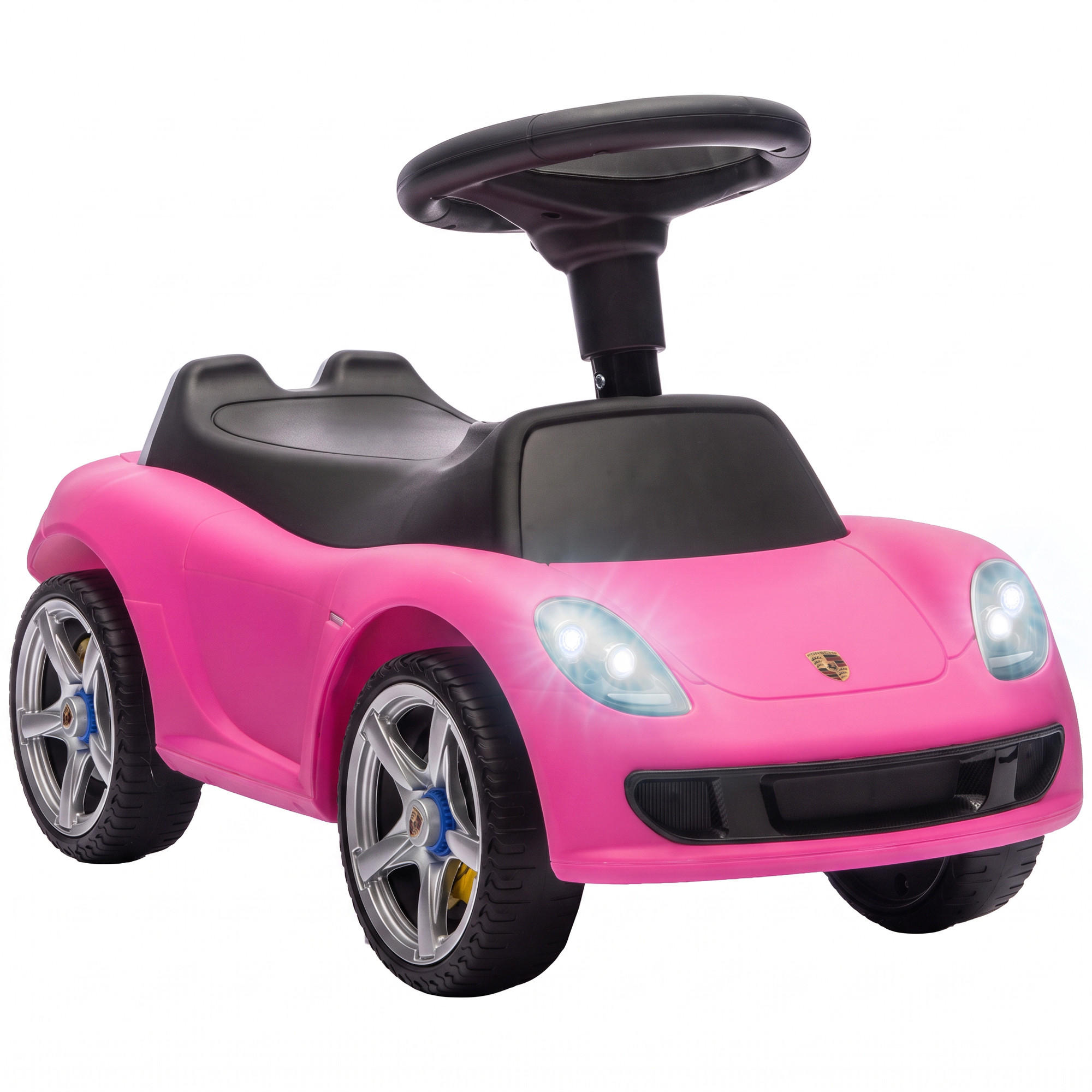KINDER-RUTSCHAUTO Kunststoff Rosa - Rosa, Kunststoff (63/28.5/38cm) - AIYAPLAY
