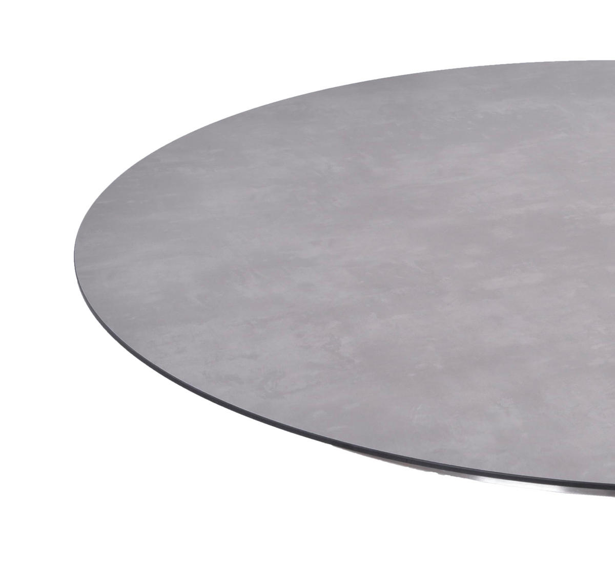 GARTENTISCH Hugo rund Terrassentisch - Grau, Kunststoff (110/110/75cm) - DELUKE