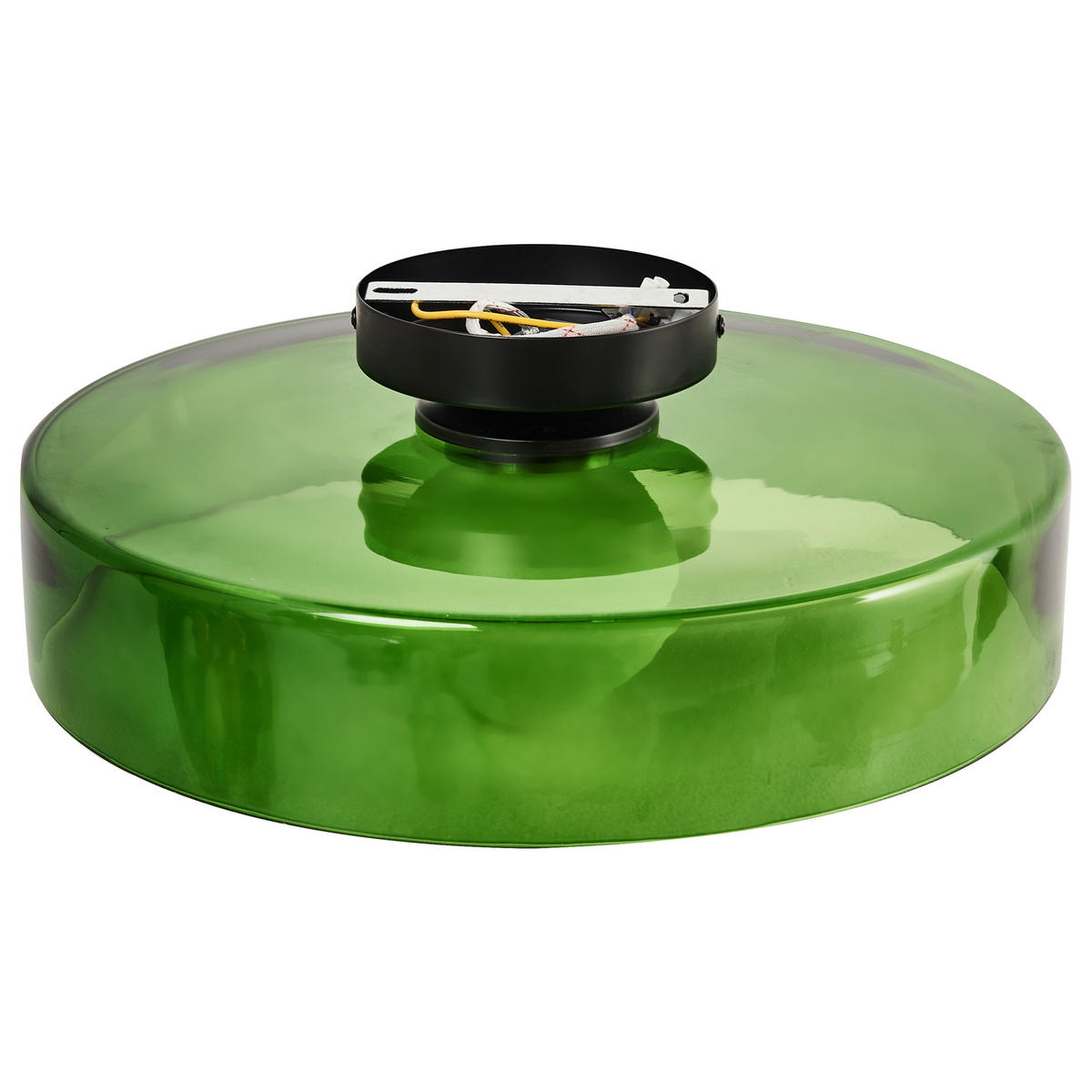 DECKENLAMPE Grün Luguse - Grün, Glas (35/35/12cm) - Beliani