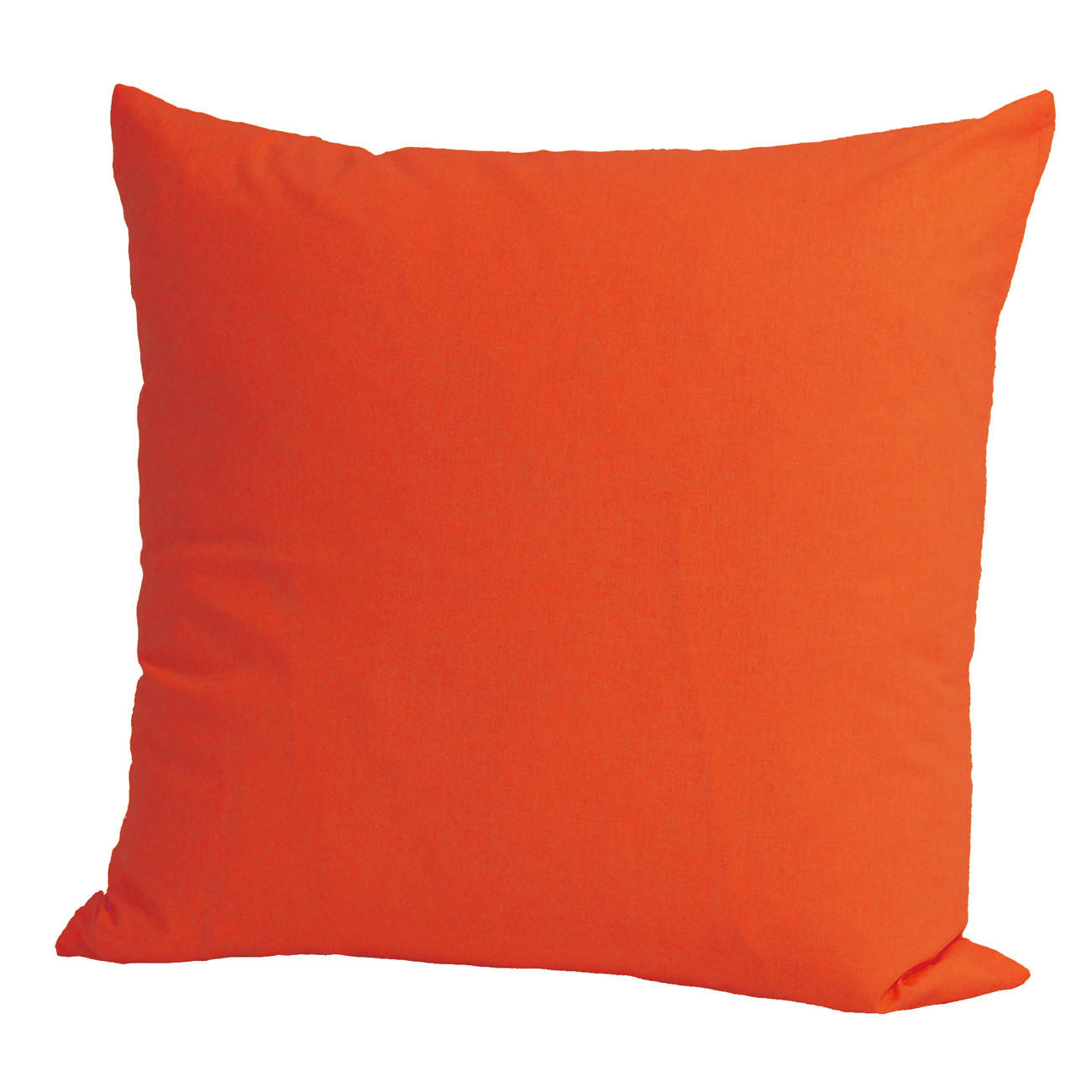 KISSENBEZUG Basic 100% Baumwolle orange 80/80 cm - Orange, Textil (80/80cm) - beties Heimtextil