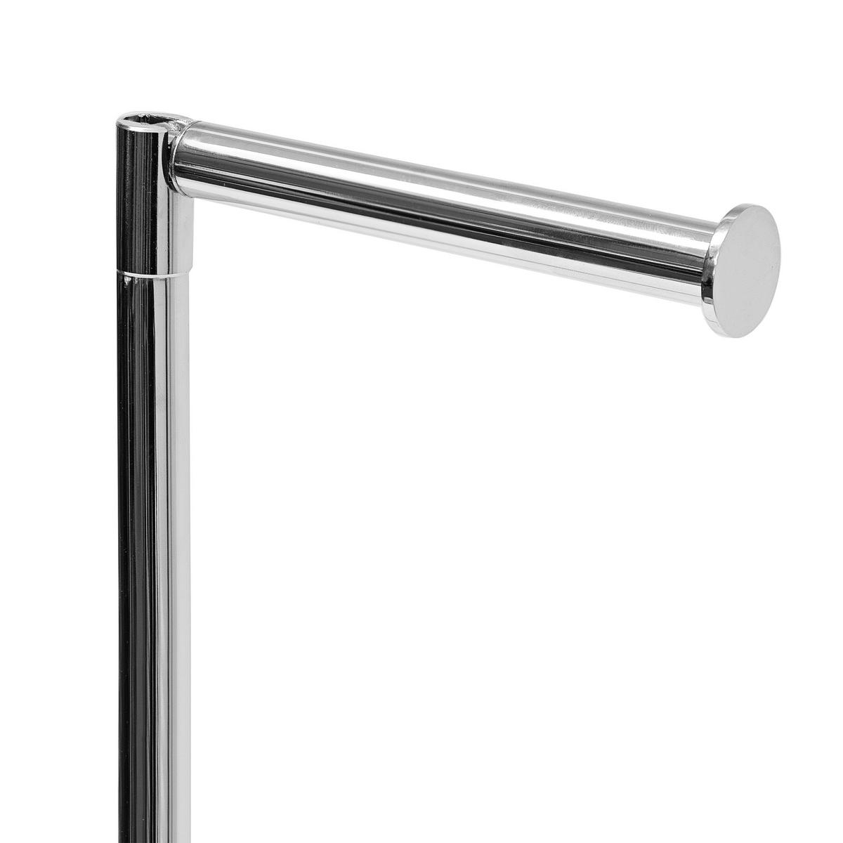 TOILETTENPAPIERHALTER - Silberfarben, Metall (22/56/16.5cm) - Relaxdays