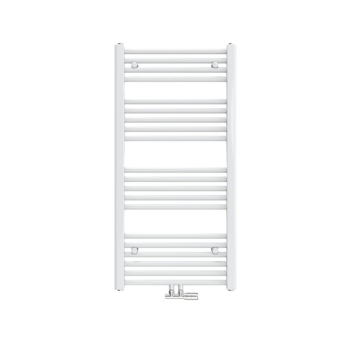 HEIZKÖRPER Handtuchheizkörper wasserführend 100/50/3 cm - Weiß, Metall (50/100/3cm) - EMKE