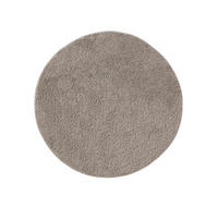 HOCHFLORTEPPICH Soho Hellgrau ø 200 cm rund - Hellgrau, Kunststoff (200/200cm) - benuta