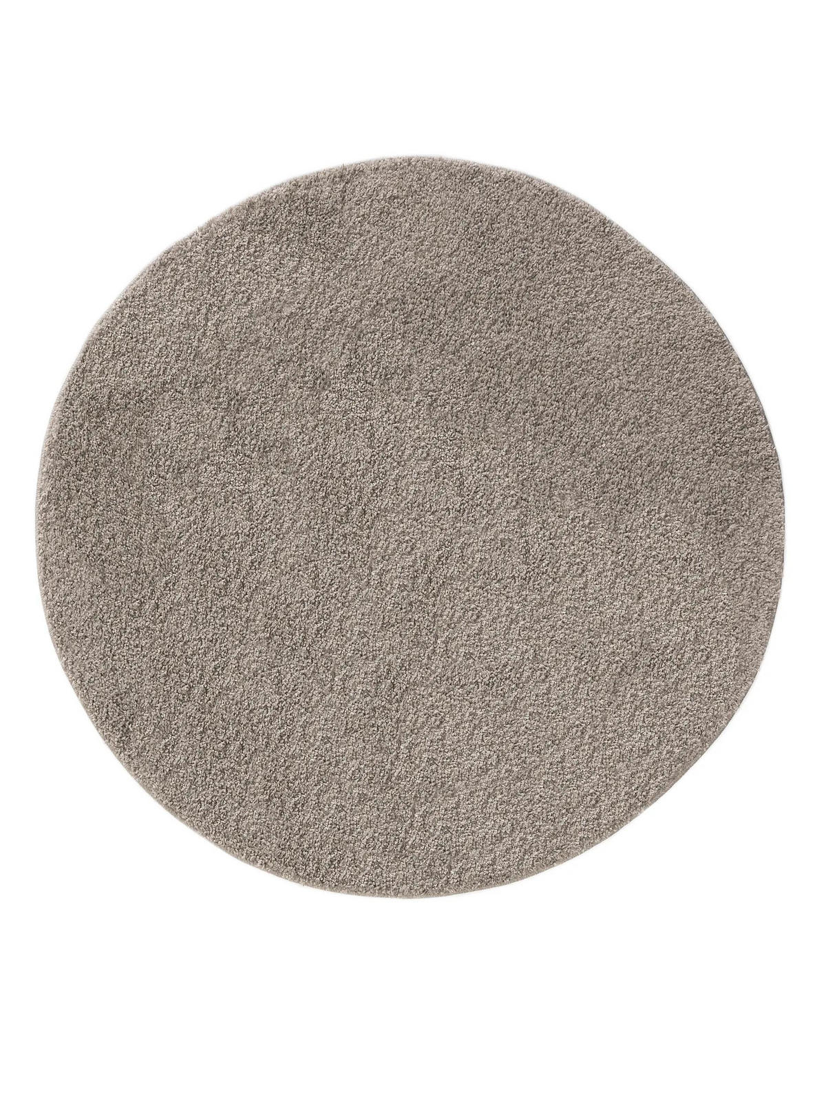 HOCHFLORTEPPICH Soho Hellgrau ø 200 cm rund - Hellgrau, Kunststoff (200/200cm) - benuta