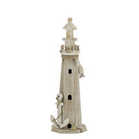 DEKOOBJEKT LEUCHTTURM - Naturfarben, Holz (17.5/53/16.5cm) - J-Line