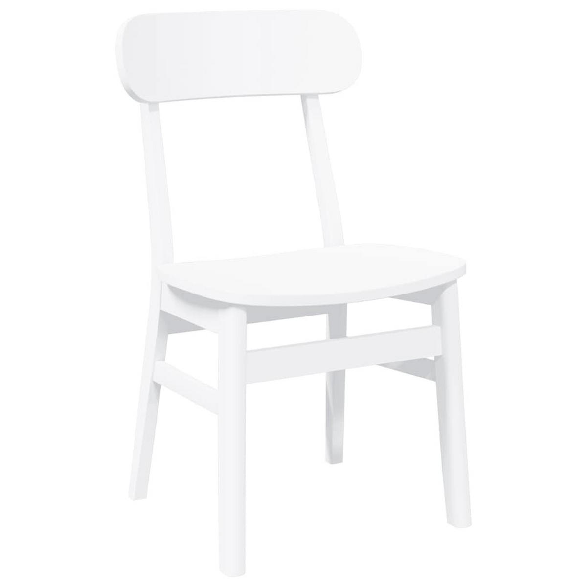 STUHL-SET 2 Stk Falkenhain 46/81.5/47 cm - Weiß, Holz (46/81.5/47cm) - ZMH