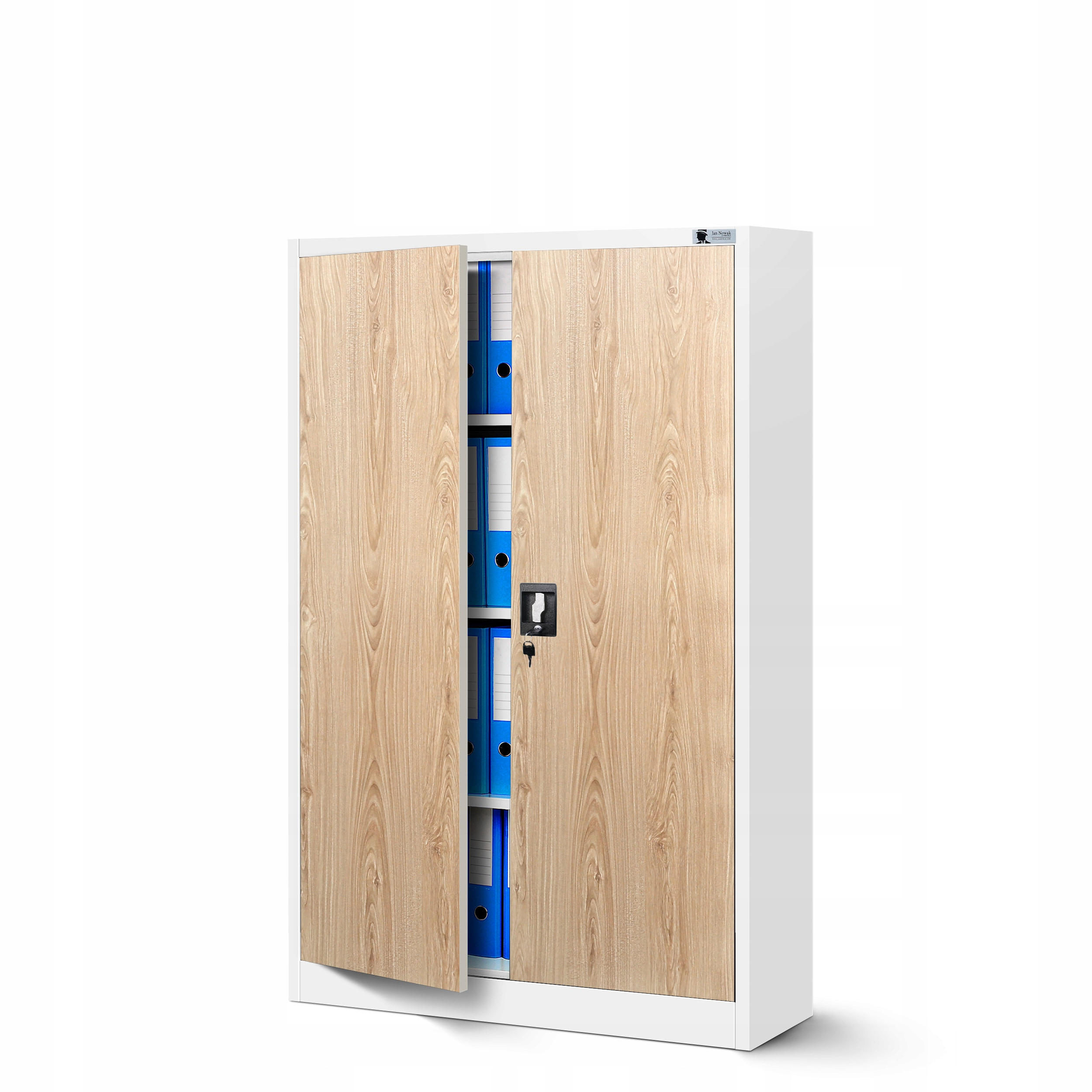 Jan Nowak Aktenschrank Weiß 90x140x40 cm