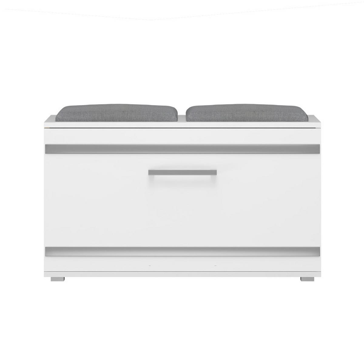 SCHUHSCHRANK Weiß 85/45/35 - Weiß, Holzwerkstoff (85/45/35cm) - RAUMHIRSCH FURNITURE