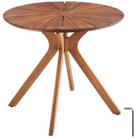 GARTENTISCH Pollensa, 70 x 70 x 62 cm, braun - Braun, Holz (70/70/62cm) - tectake