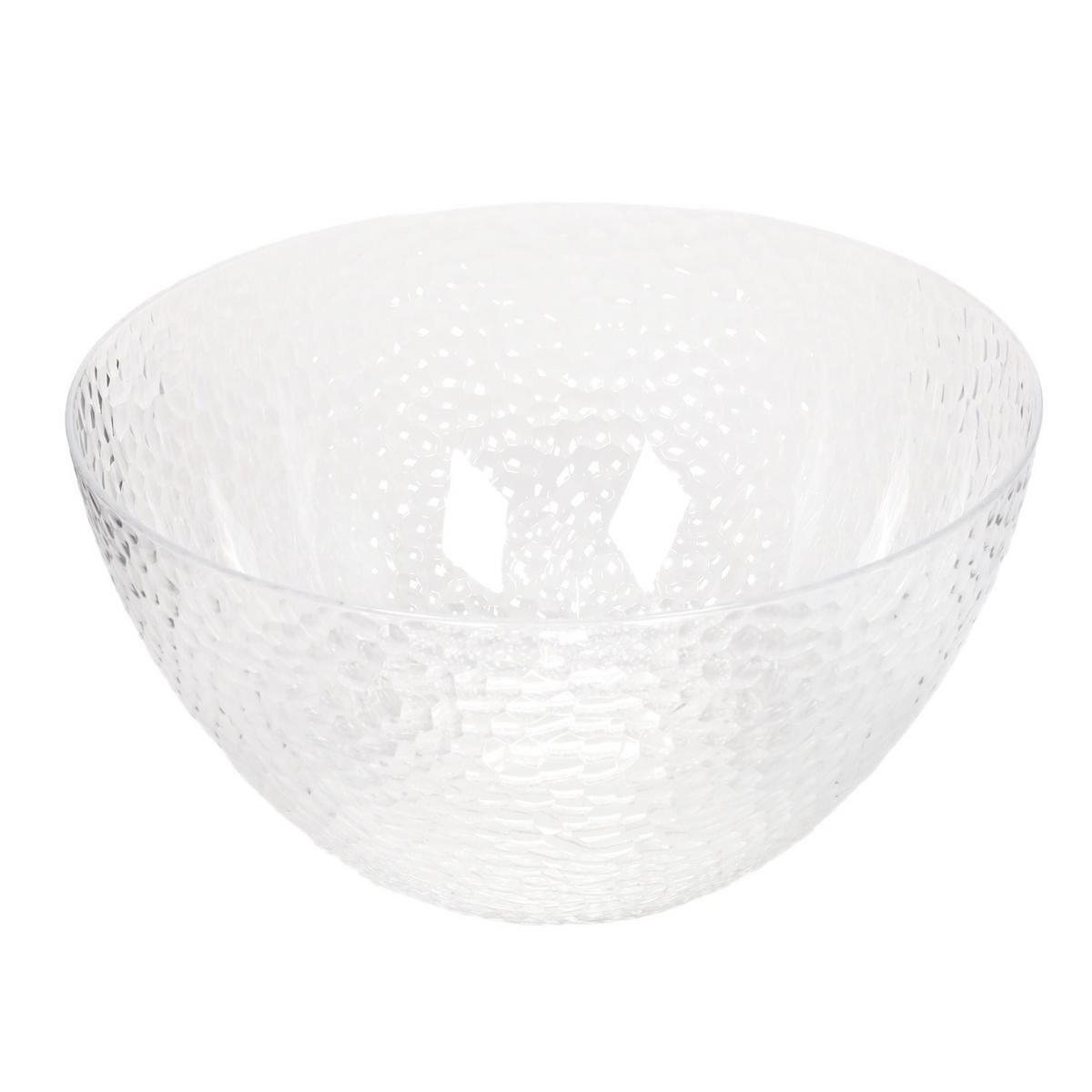 SALATSCHÜSSEL aus Glas Transparentny 25,5/25,5/13 cm - Transparent, Kunststoff (25.5/13/25.5cm) - Secret de Gourmet
