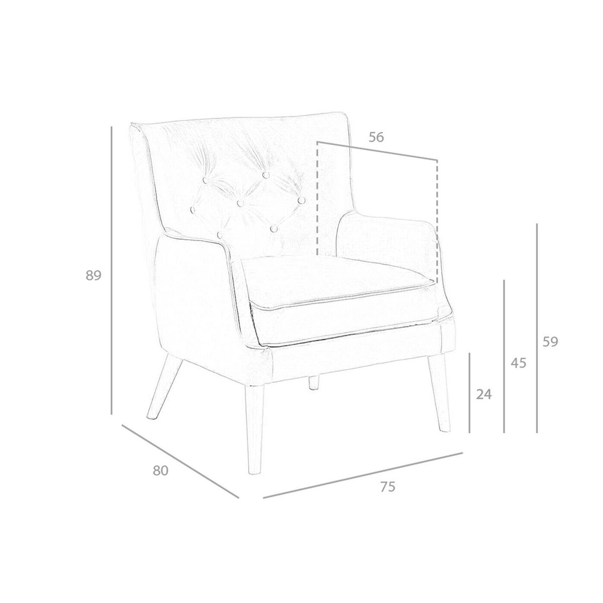 CHESTER Sessel dunkelgrau Leder - Dunkelgrau/Anthrazit, Leder/Holz (75/89/80cm) - ANGEL CERDA