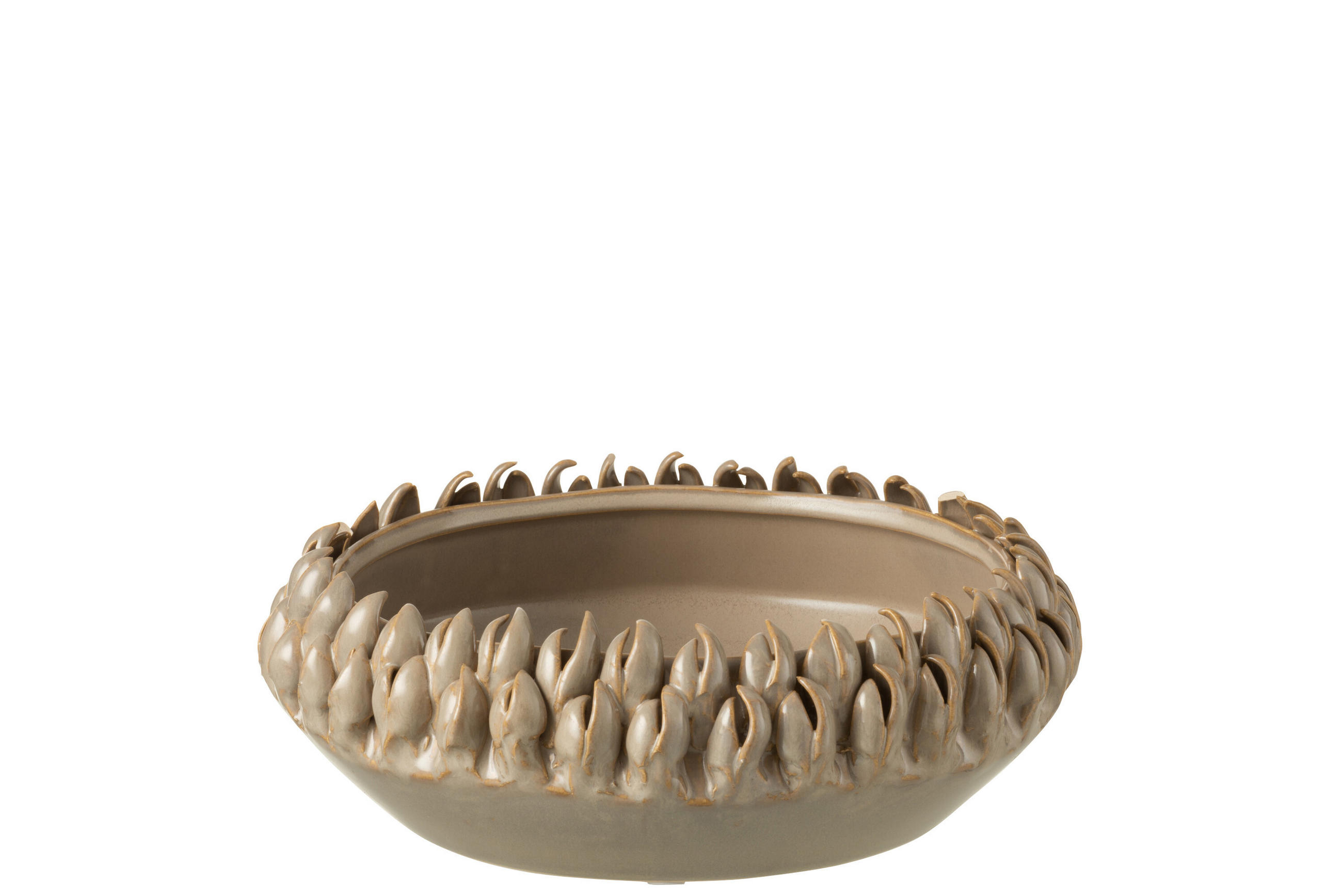 BLUMENTOPF IBIZA - Töpferei - Grau - S - Ø 23 cm - Grau, Keramik (23/8cm) - J-Line