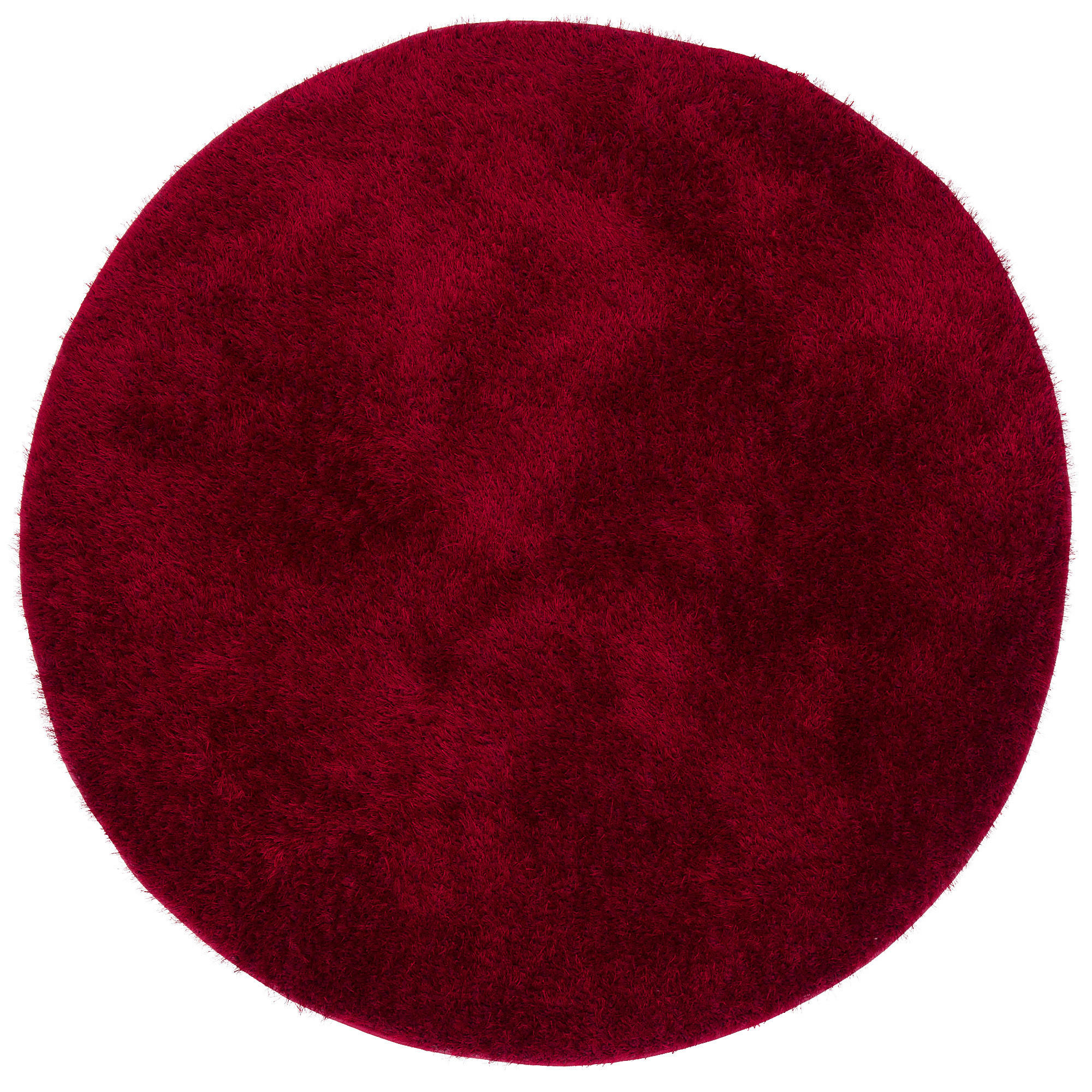 HOCHFLOR SHAGGY TEPPICH FEELING MIX RUND - Rot, Textil (133/133cm) - Snapstyle