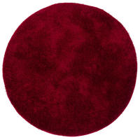 HOCHFLOR SHAGGY TEPPICH FEELING MIX RUND - Rot, Textil (133/133cm) - Snapstyle