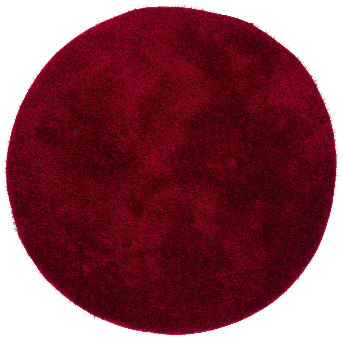 HOCHFLOR SHAGGY TEPPICH FEELING MIX RUND - Rot, Textil (133/133cm) - Snapstyle