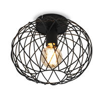 DECKENLEUCHTE Liorh 30/23/30 cm - Schwarz, Metall (30/30/23cm) - ZMH