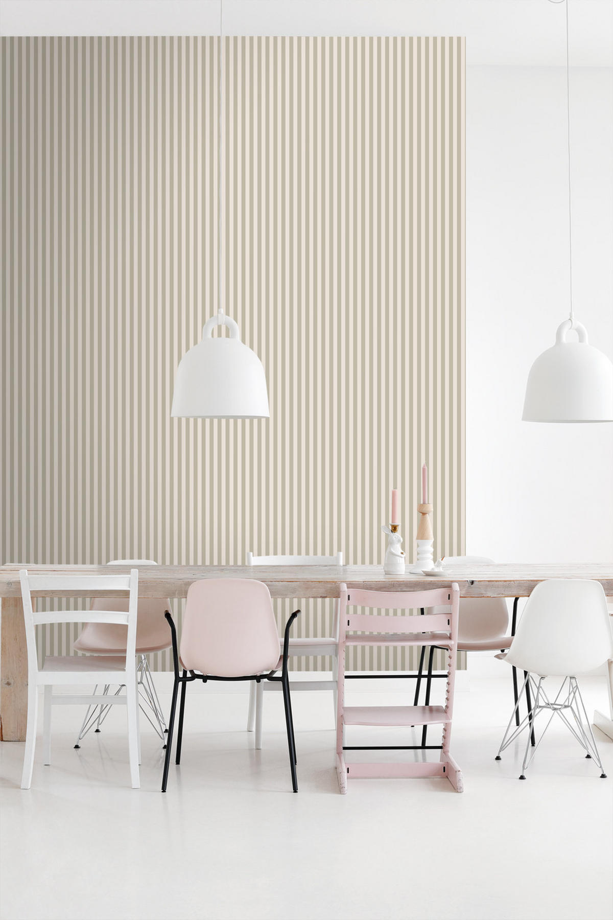 TAPETE Streifen 53 cm x 10.05 m - Beige, Papier (53/1000cm) - ESTAhome