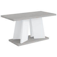 KAFFEETISCH 110x70x60 cm - Betonoptik K350 / Weiß - UFOM - Weiß, Holzwerkstoff (110/70/60cm) - ALTDECOR