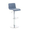 BARHOCKER BERLIN Blau Stoff - Blau, Textil/Metall (39/84/36cm) - DELUKE