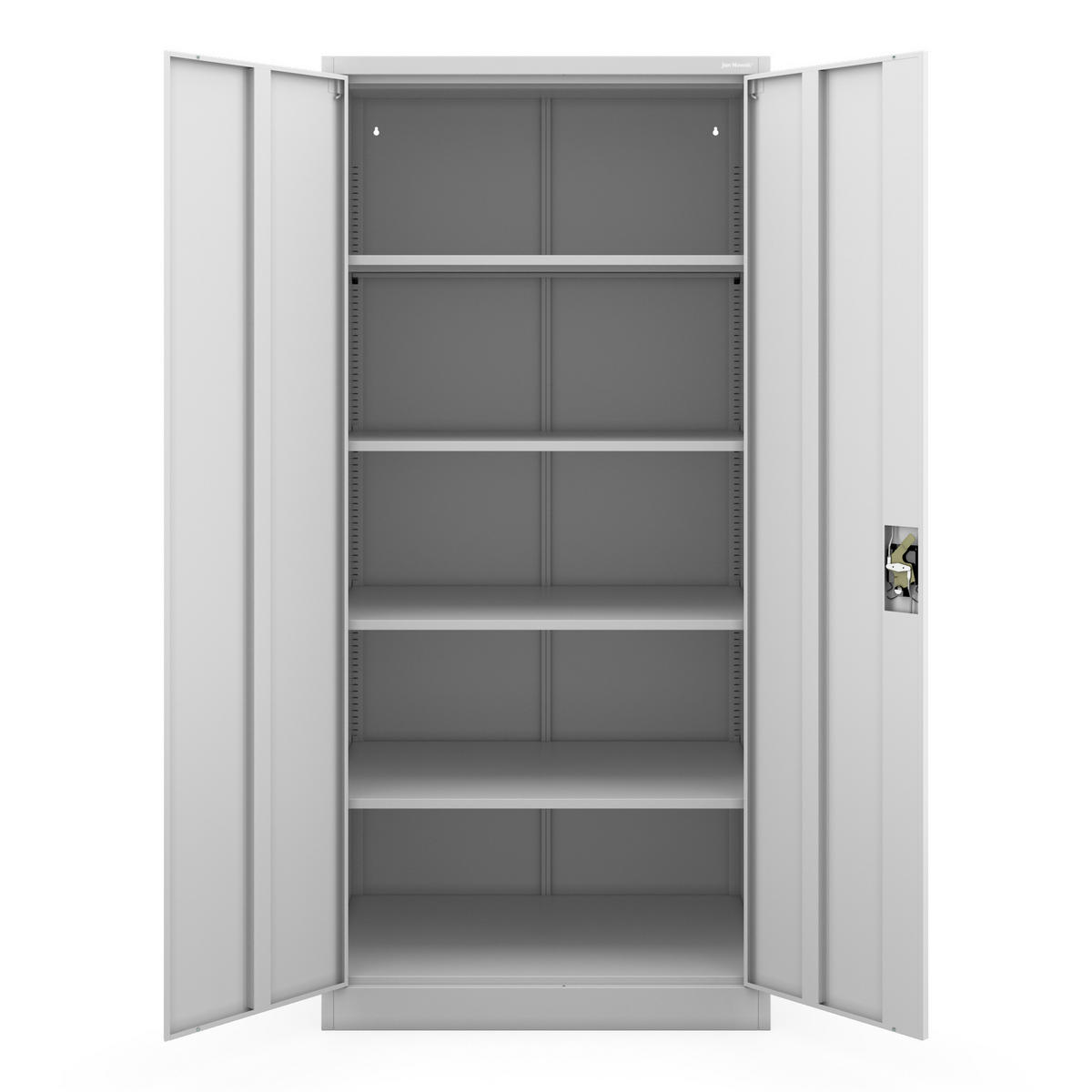 AKTENSCHRANK JAN H D600 - Grau, Metall (90/195/60cm) - Jan Nowak