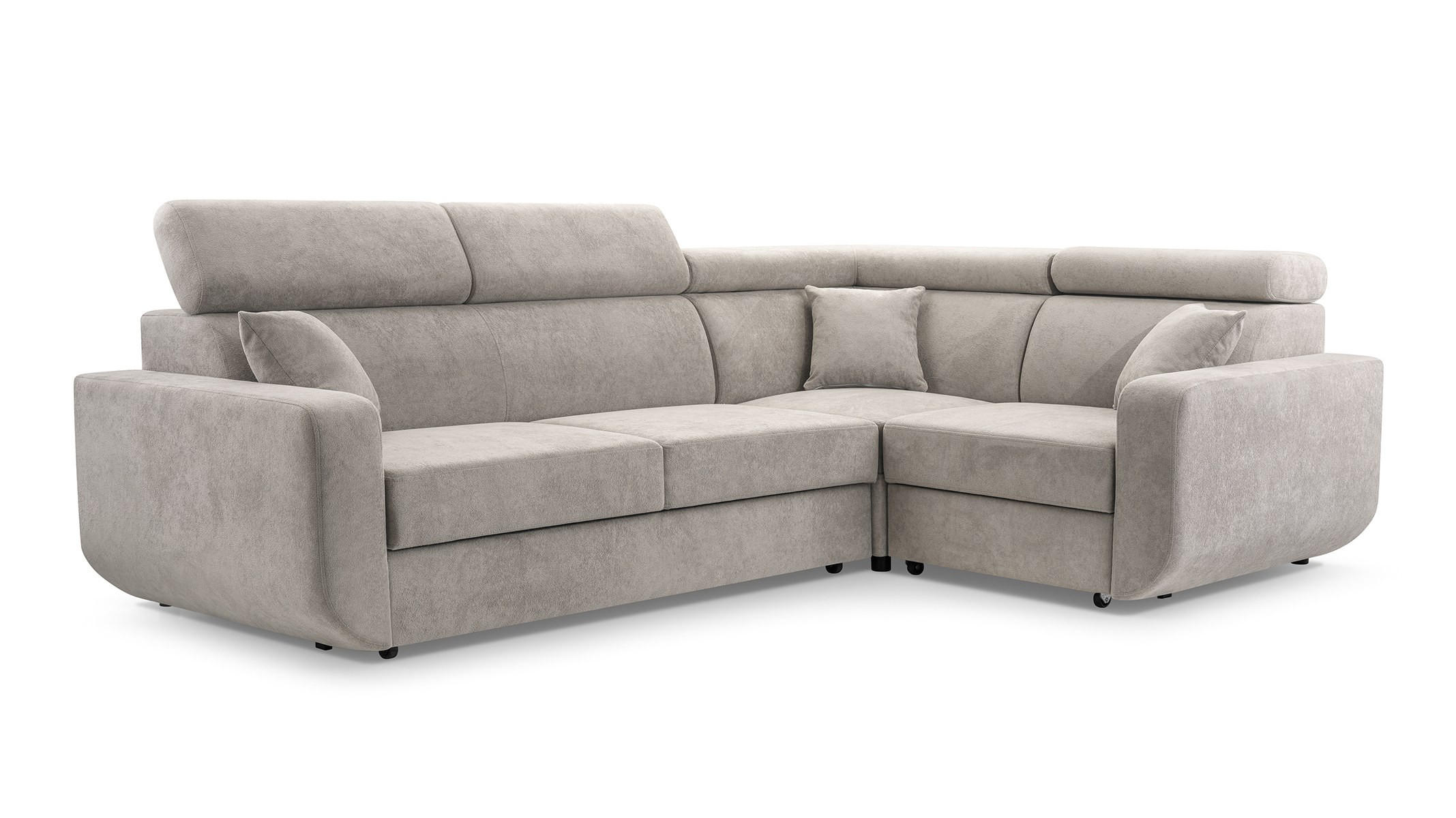 Masseno Ecksofa Beige 263x184 cm