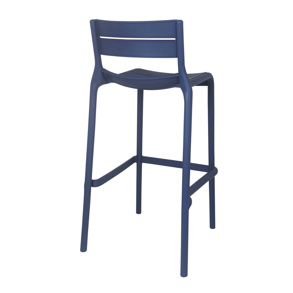 HOCHSTUHL 4-tlg., Blau - Blau, Kunststoff (49/51cm) - Oviala