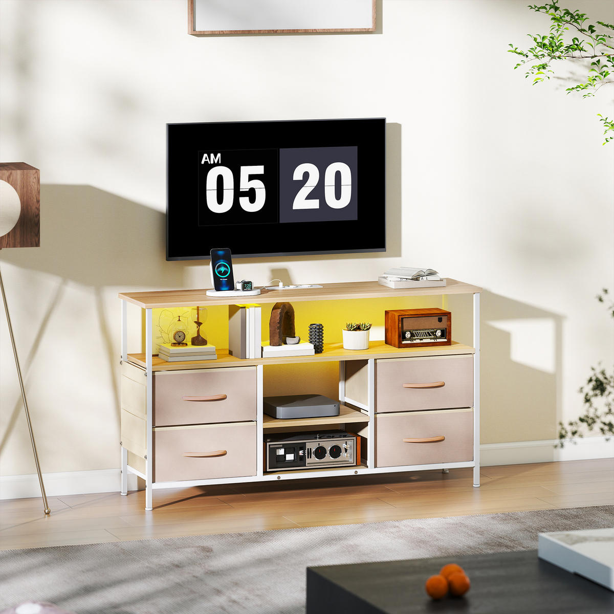 TV-MÖBEL Multicolor 1 Stück - Multicolor, Holzwerkstoff (120/67.5/30cm) - GiPP