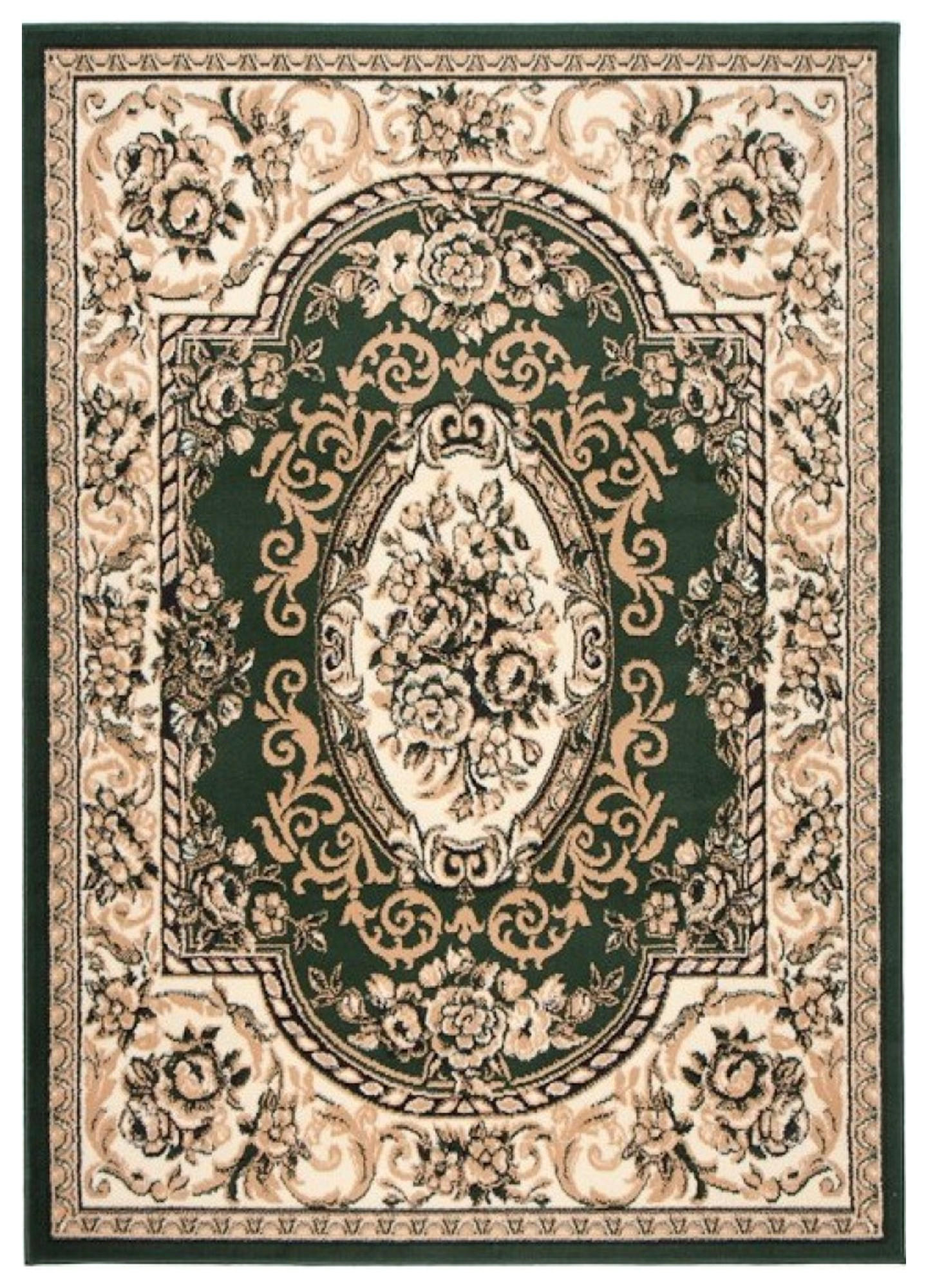 Tapiso Teppich Beige, Grün 70x130 cm