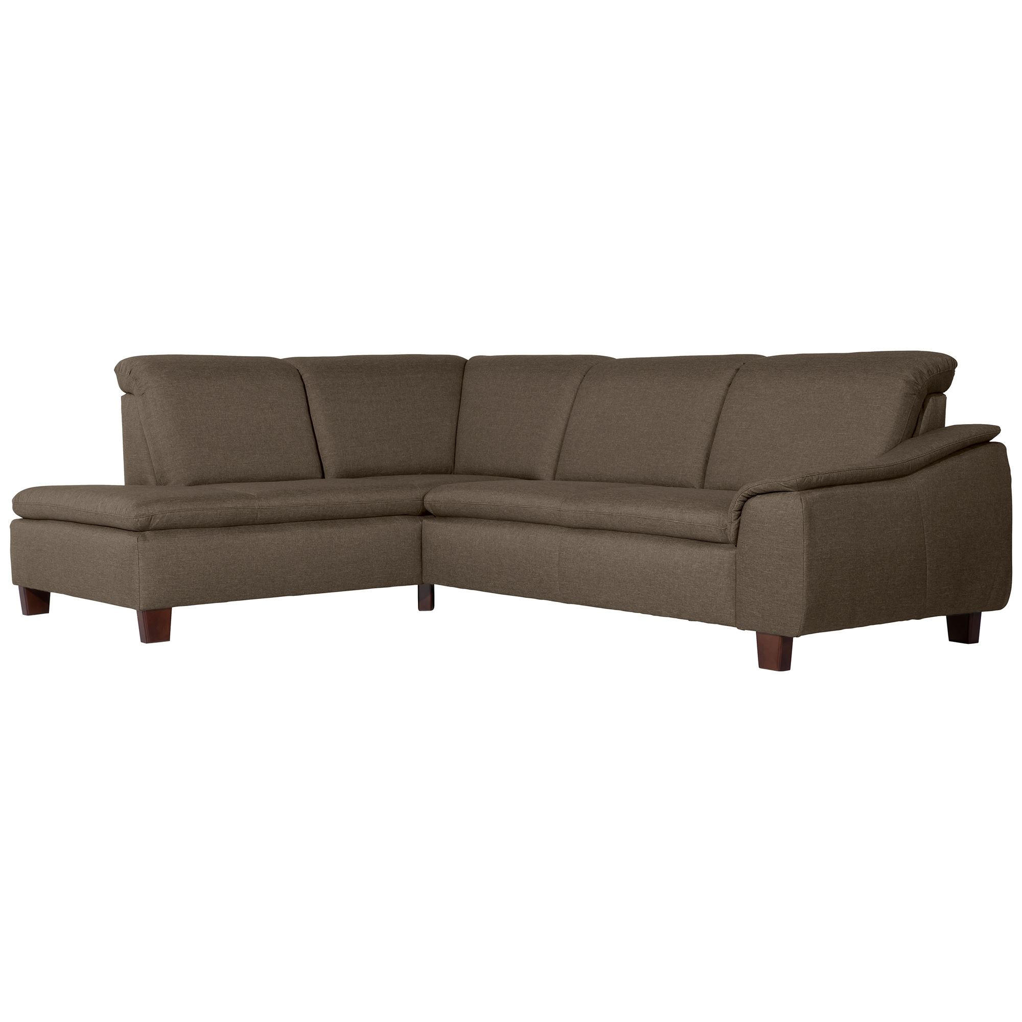 ECKSOFA mit Ottomane links Kaylil Flachgewebe sahara - Sahara, Kunststoff (187/247cm) - 58aufmkessel