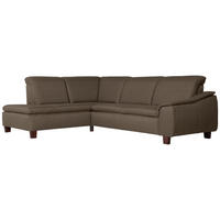 ECKSOFA mit Ottomane links Kaylil Flachgewebe sahara - Sahara, Kunststoff (187/247cm) - 58aufmkessel