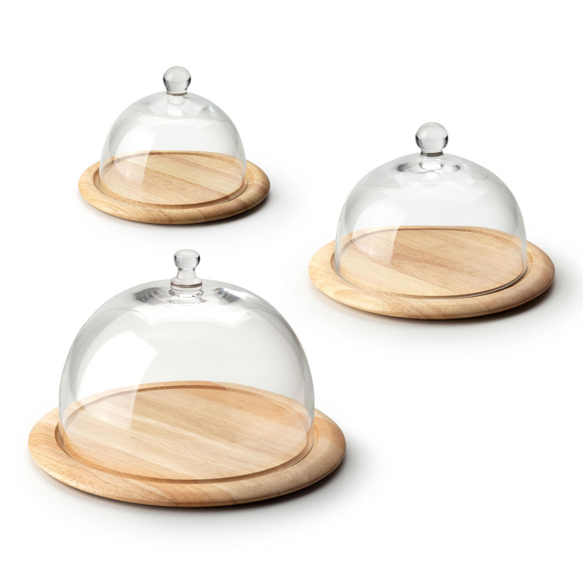 STEAKTELLER Rund, Gummibaumholz, Ø 25 cm - Braun, Holz (25/25/2cm) - Continenta