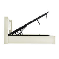 POLSTERBETT 160/200 cm in Weiß mit Fernbedienung - Weiß, Holz/Textil (160/200cm) - KOMHTOM