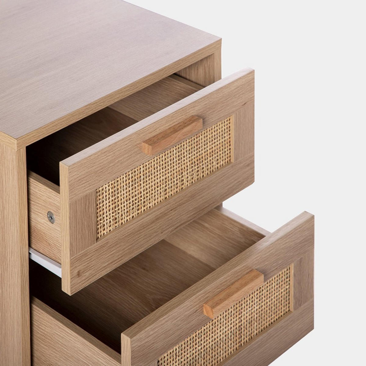 NACHTTISCH MIT 1 SCHUBLADE Tahiti Natürlich 40 cm x 56 cm - Naturfarben, Holzwerkstoff (40/56/40cm) - Klast Home