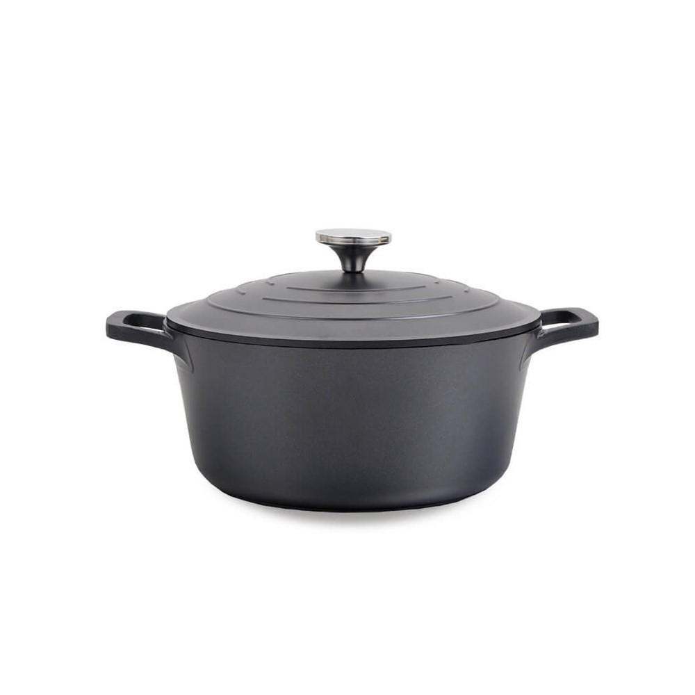 TOPF Graphit 34/24/11.5 cm MR4524 - Graphitfarben, Metall (24cm) - Maestro 