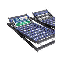 TELLERLATTENROST VERSTELLBAR 200/200 cm - Blau/Dunkelgrau, Holz (200/200cm) - AM Qualitätsmatratzen