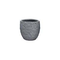 PFLANZKASTEN The Rock 28x24 cm, Grau, Fiberstone - Anthrazit, Kunststoff (28/24/28cm) - dasmöbelwerk