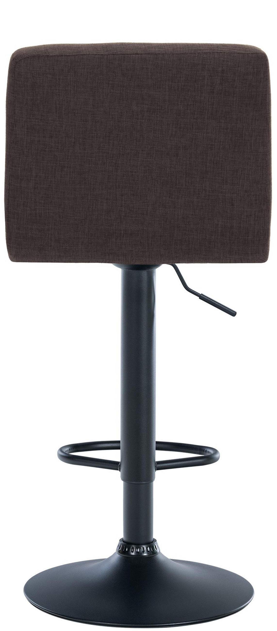 BARHOCKER MADRID Braun Stoff Schwarz - Braun, Textil/Metall (46/94/47cm) - DELUKE