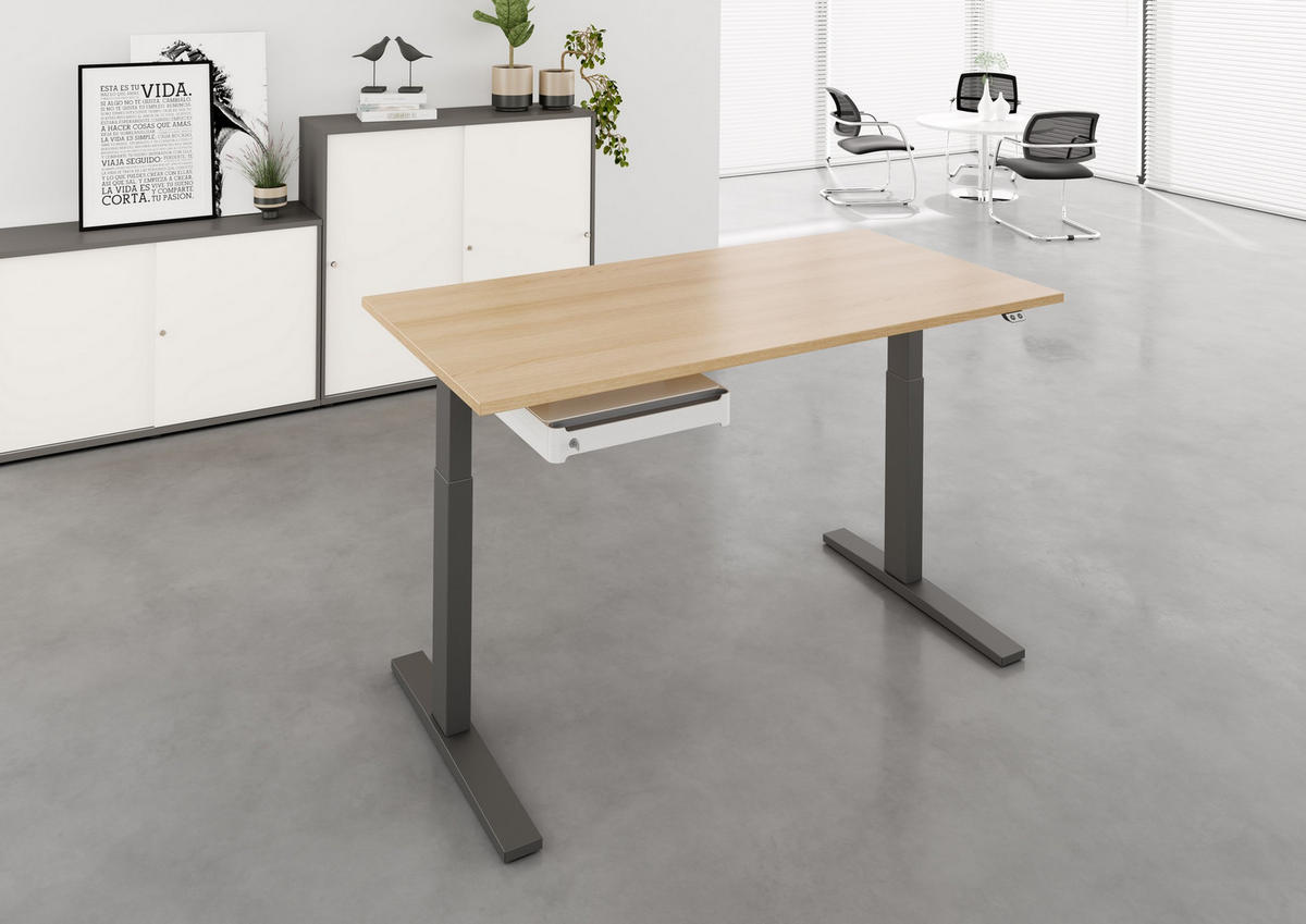DESIGN Schublade mit Distanzhalter 41/43/7 cm in weiß - Weiß, Kunststoff (41/43/7cm) - bümö