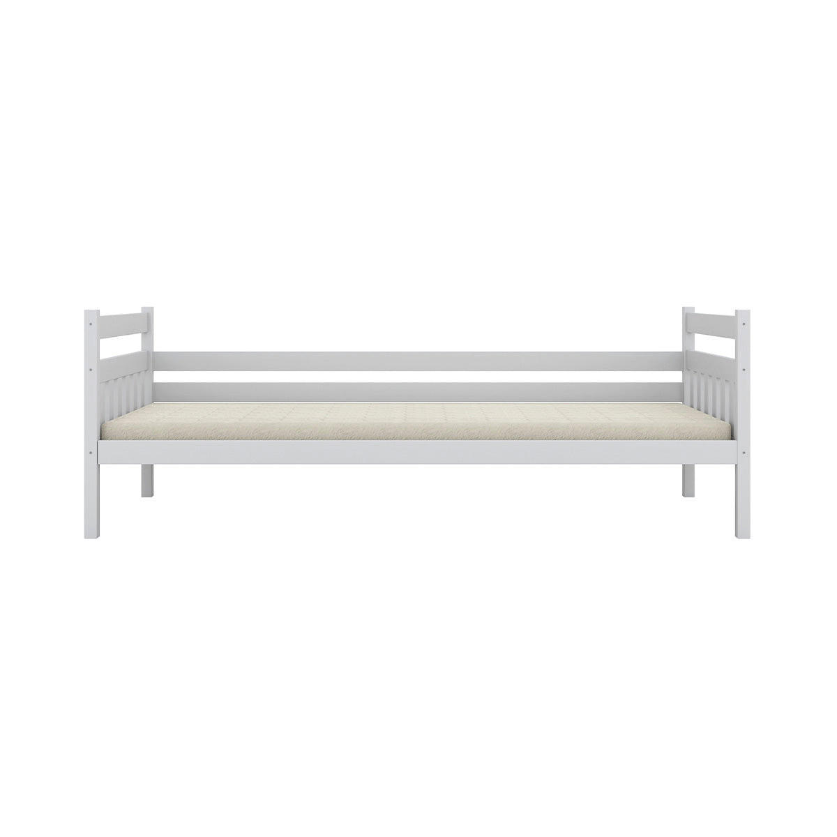 BETT 90/200 David Weiß - Weiß, Holz (90/200cm) - Petits-meubles